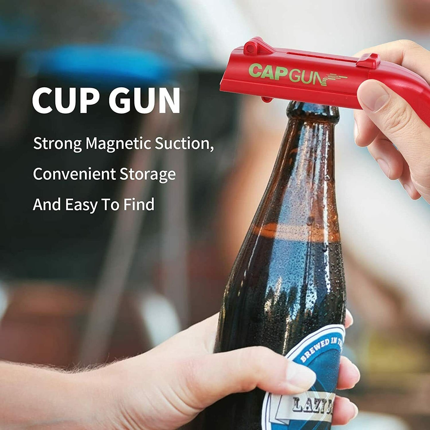 Cap Launching Bottle Opener