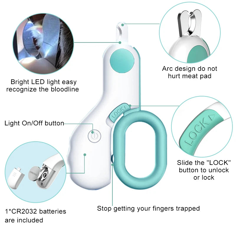 LED Professional Pet Nail Clipper