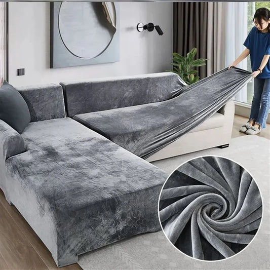 Velvet Plush Sofa Cover