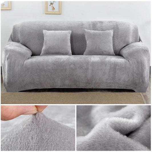 Plush Sofa Slipcover(1-Seat)