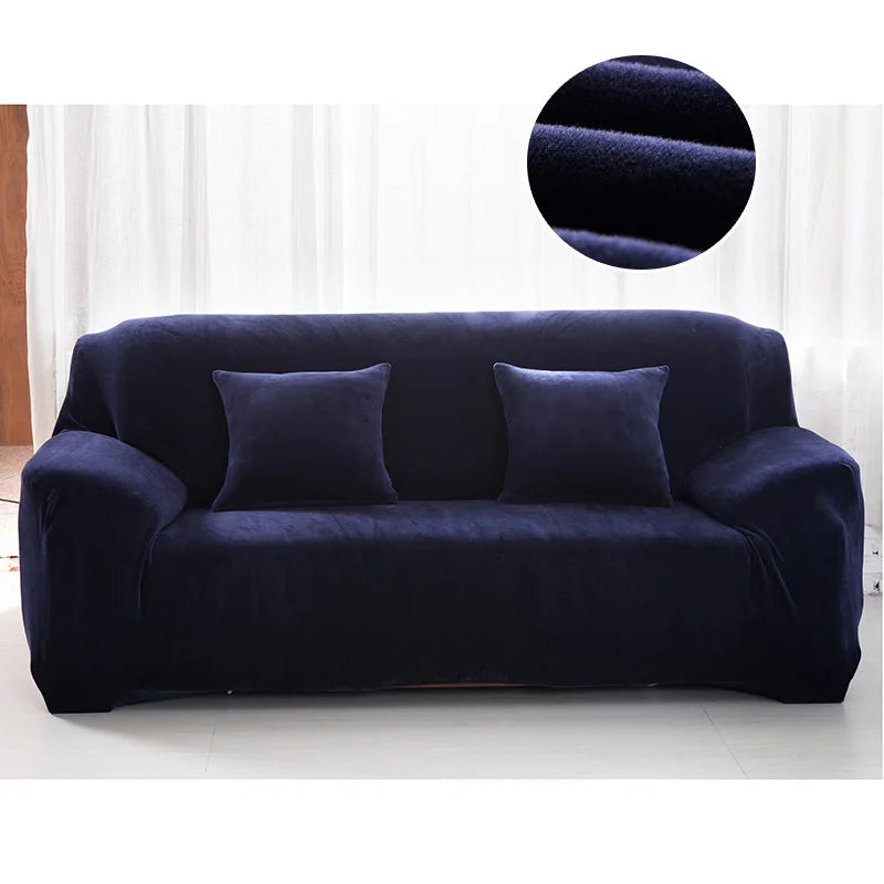 Plush Sofa Slipcover(1-Seat)