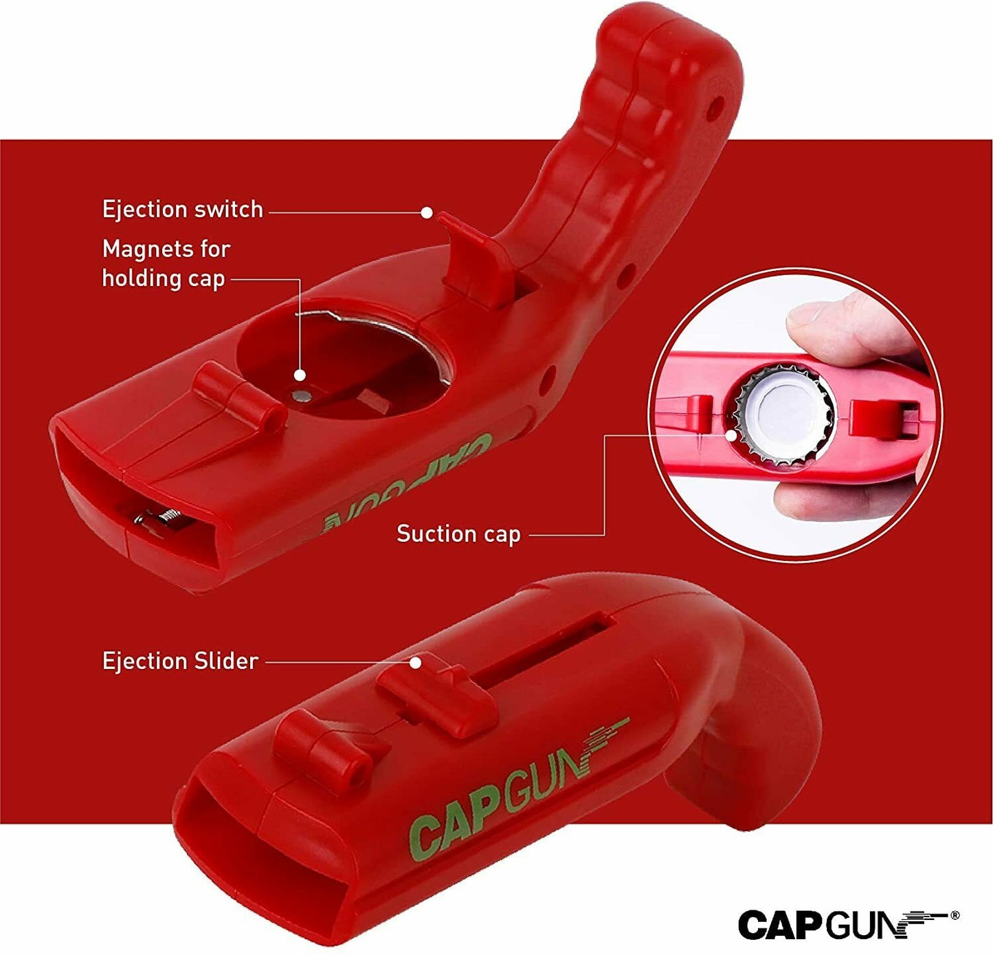 Cap Launching Bottle Opener