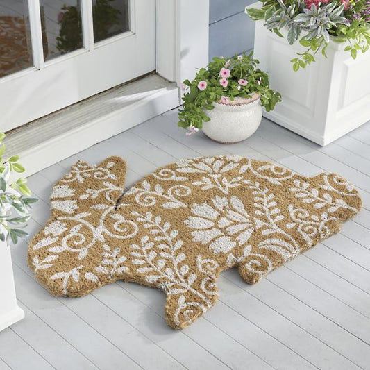 Easter Rabbit Door Mat