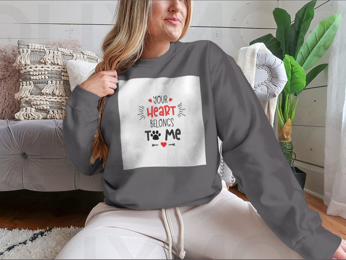 "You Heart Belongs to Me" Pet Mom Sweatshirt