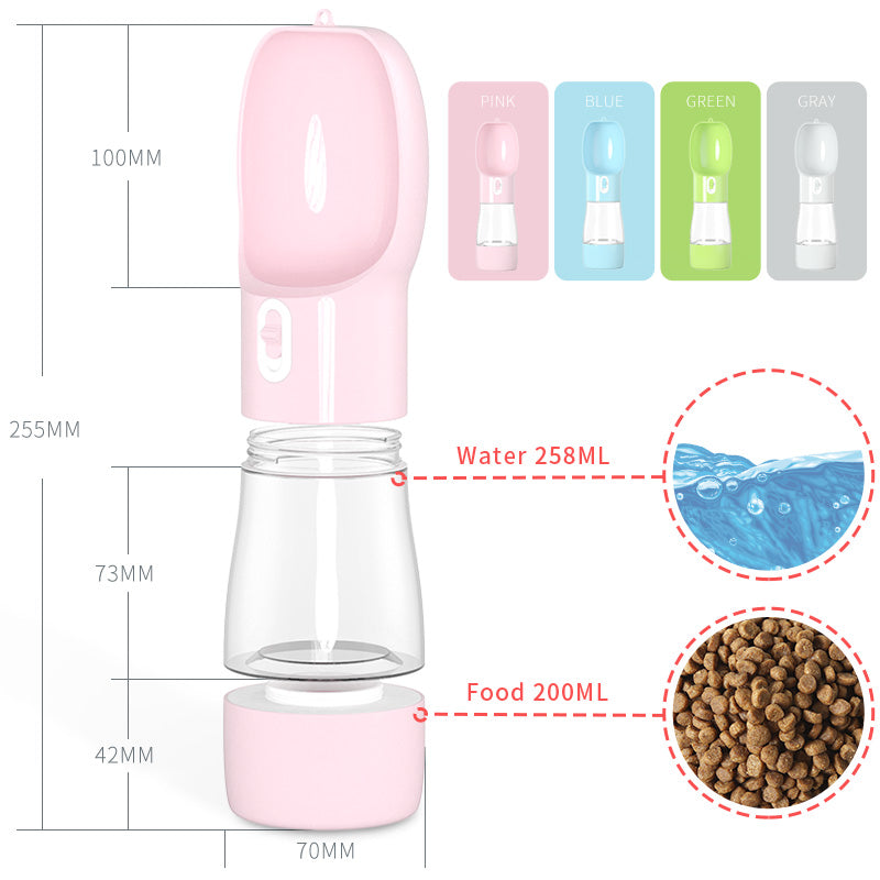 Portable Pet Water and Food Feeder